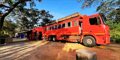 A rolling hotel at Gwango